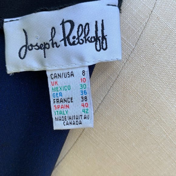 Joseph Ribkoff Electric Blue/Black Sheath Dress - Picture 10 of 11